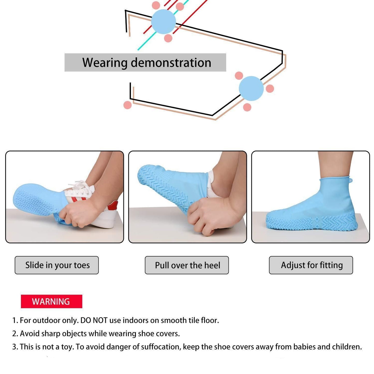 Anti skid Waterproof Boot Cover Shoe