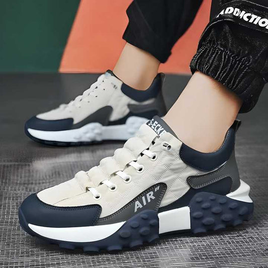"AirFlex Cushioned Sneakers – Navy & Cream Edition"